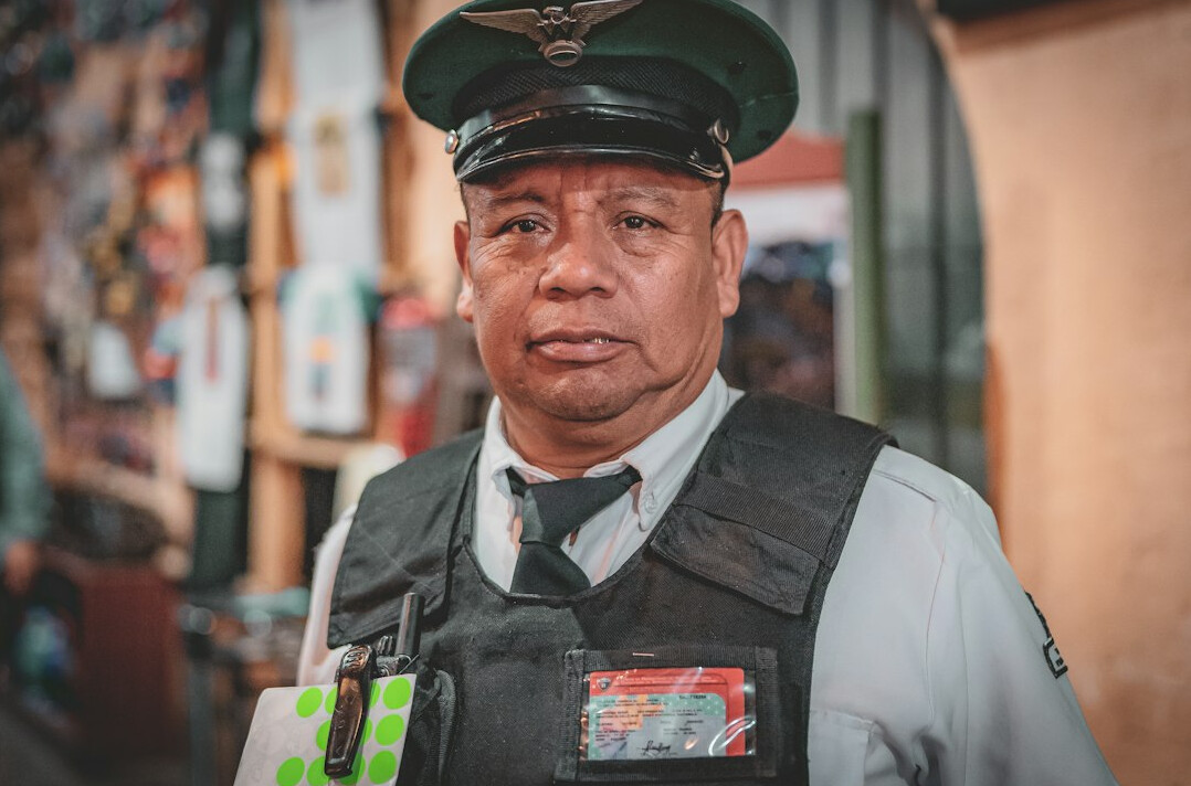 store detective observing customers