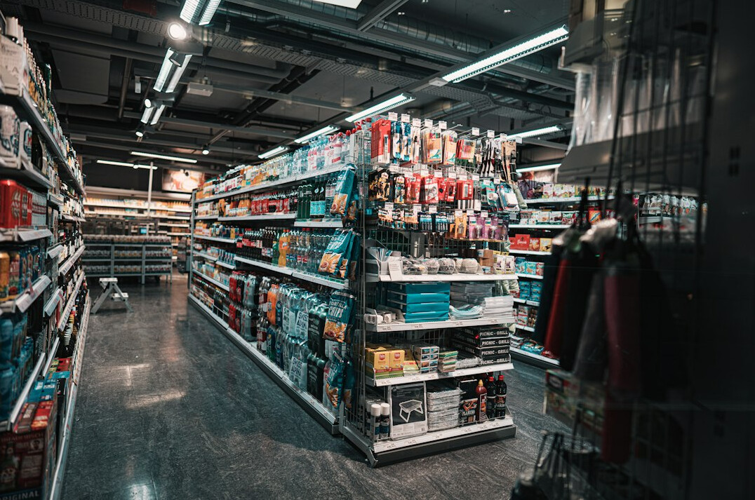 retail store aisles with customers